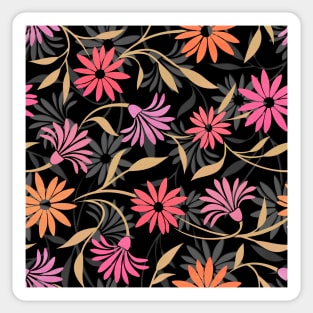 Stylized Flower Pattern 4 Sticker